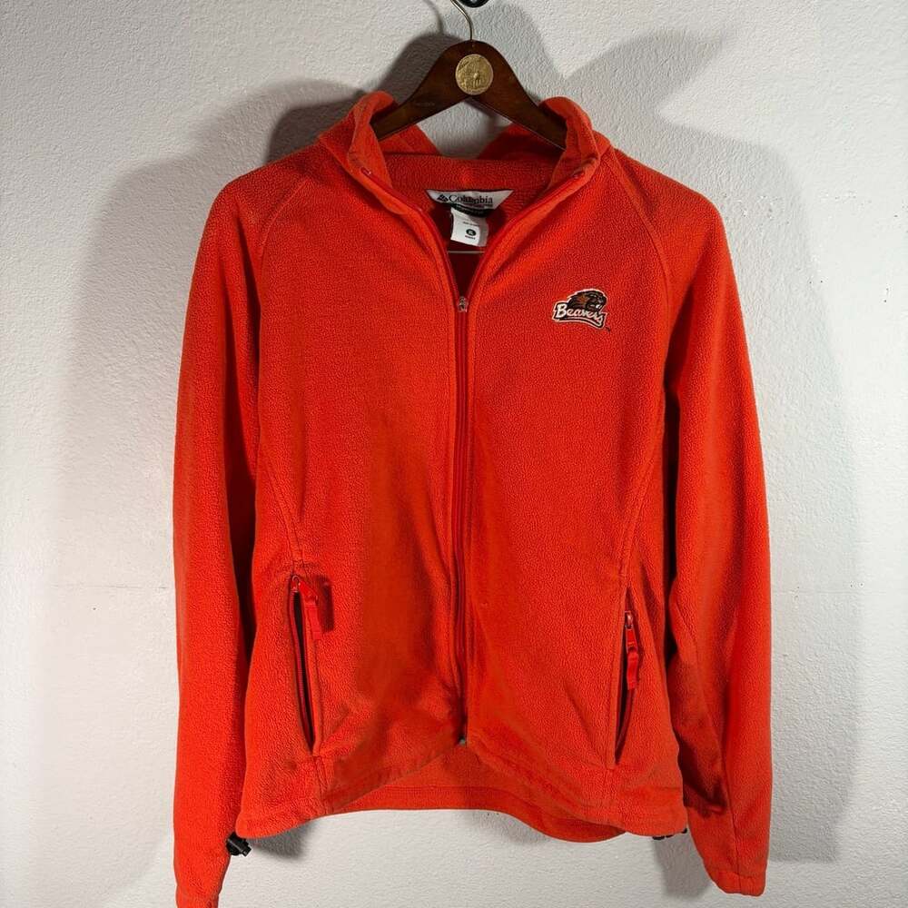 Columbia Oregon State Beavers Full Zip Fleece Jacket XL Orange
